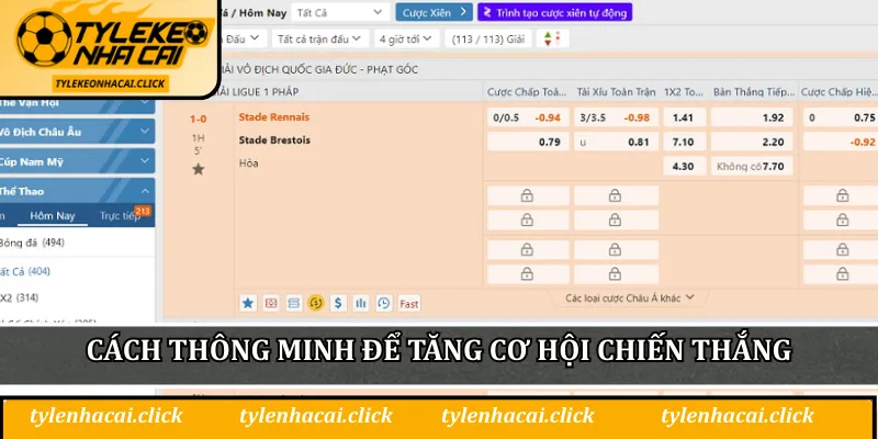 Tỷ Lệ Kèo Nhà Cái C1 - Chiến Lược Soi Kèo Thông Minh 3 Cách thông minh để tăng cơ hội chiến thắng với kèo cược C1